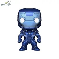 فیگور شخصیت مرد آهنی SE آبی متالیک فانکو پاپ
