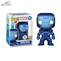 فیگور شخصیت مرد آهنی SE آبی متالیک فانکو پاپ