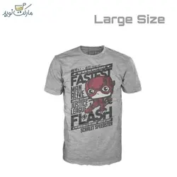 تیشرت شخصیت فلش طوسی سایز L فانکو پاپ