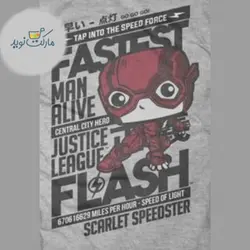 تیشرت شخصیت فلش طوسی سایز XL فانکو پاپ