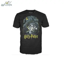 تیشرت هری پاتر و چوب جادو سایز M مشکی فانکو پاپ