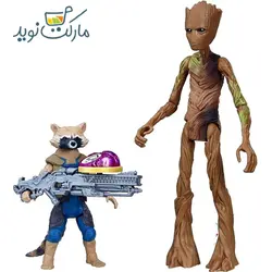 فیگورهای گروت و راکت راکون همراه با سنگ جادویی Hasbro
