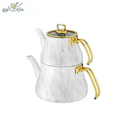 ست کتری و قوری بریونی مدل مرمر MARBLE