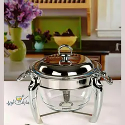 ظرف سوفله استیل سوپ خوری رامیسا مدل پافیلی
