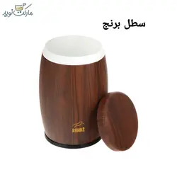 سرویس آشپزخانه ۸ تکه بهاز کالا مدل خمره ای سفید و قهوه‌ای
