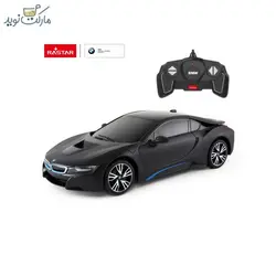 ماشین کنترلی بی ام و I8 راستار مقیاس 1:18 مشکی