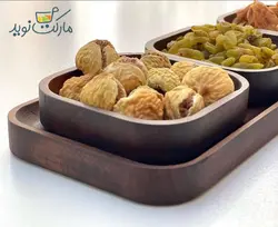 اردور خوری چوبی سه پیاله با زیره کازابلانکا