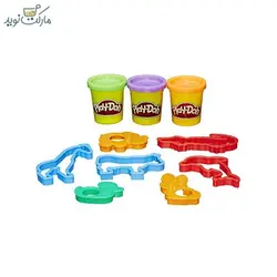 ست خمیر بازی حیوانات Play Doh قرمز