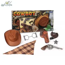 ست تفنگ 6 تکه کلانتر کابوی با کلاه Gonher