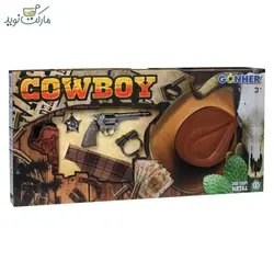 ست تفنگ 6 تکه کلانتر کابوی با کلاه Gonher