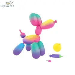 سگ بادکنکی رباتیک مدل اسکوییکی رنگین کمانی