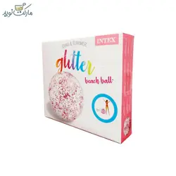 توپ بادی درخشان intex صورتی