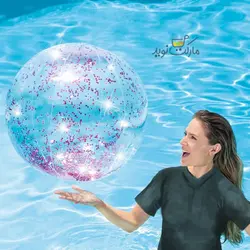توپ بادی درخشان intex صورتی