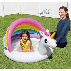 استخر بادی intex مدل یونیکورن سایبان‌دار