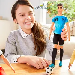 عروسک باربی Ken فوتبالیست با توپ