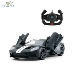ماشین کنترلی فورد GT مشکی مات راستار مقیاس ۱:۱۴