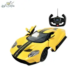 ماشین کنترلی فورد GT زرد راستار مقیاس ۱:۱۴