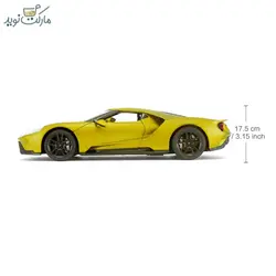 ماشین کنترلی فورد GT زرد راستار مقیاس ۱:۱۴