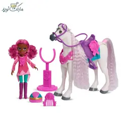 عروسک با اسب سفید مدل Winner’s Stable