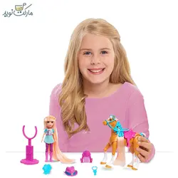 عروسک با اسب قهوه ای مدل Winner’s Stable