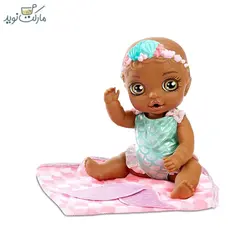 عروسک بیبی بورن سورپرایزی با حوله صورتی