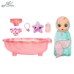 عروسک بیبی بورن سورپرایزی با حوله سبز
