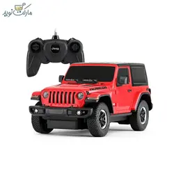 ماشین کنترلی جیپ Wrangler Rubicon قرمز راستار مقیاس 1:24