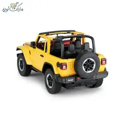 ماشین کنترلی راستار جیپ Wrangler Rubicon زرد مقیاس 1:14