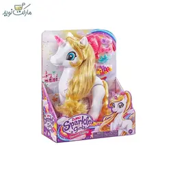 اسب یونیکورن مو طلایی با اکسسوری Sparkle Girlz