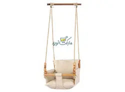 تاب چوبی با کوسن کِرِمی بامتی