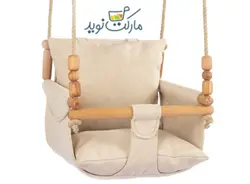 تاب چوبی با کوسن کِرِمی بامتی