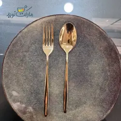 قاشق و چنگال تک طلایی رولنزا