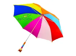 چتر بزرگ پیکاردو مو خرگوشی سری رنگین کمانی