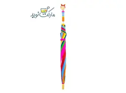 چتر بزرگ پیکاردو مو خرگوشی سری رنگین کمانی