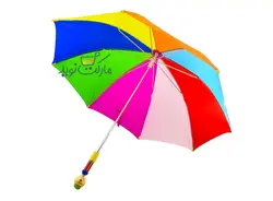چتر بزرگ پیکاردو با کلاه سبز سری رنگین کمانی