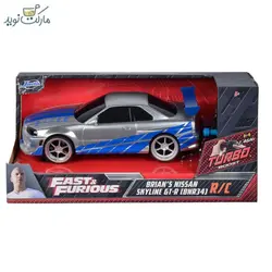 ماشین کنترلی مدل نیسان Skyline GTR مقیاس 1:24 سری Fast & Furious