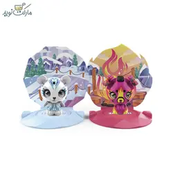 پک دوتایی عروسک زووبلز مدل خرس یخی و سگ آتشین