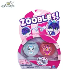 پک دوتایی عروسک زووبلز مدل خرس یخی و سگ آتشین