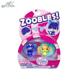 پک دوتایی عروسک زووبلز مدل لاما ستاره‌ای و فیل خورشیدی