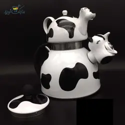 کتری قوری طرح گاو مشکی
