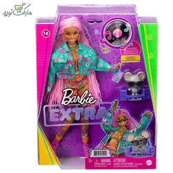 عروسک باربی با ژاکت گل‌دار سری Extra