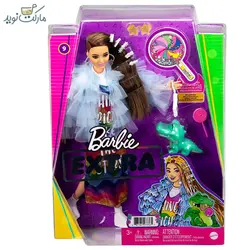 عروسک باربی با پیراهن رنگین‌کمانی سری Extra