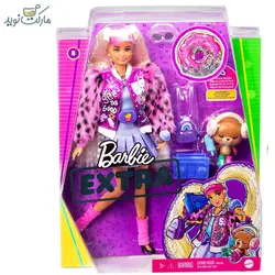 عروسک باربی با ژاکت خزدار سری Extra