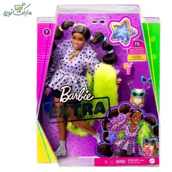 عروسک باربی با شال خزدار سری Extra