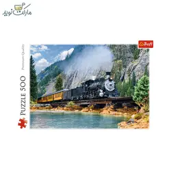 پازل 500 تکه ترفل قطار در مسیر کوهستانی