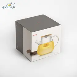 قوری شیشه‌ای با صافی بنتاتی مدل BN1683