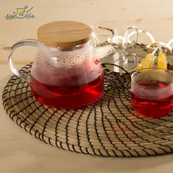 قوری شیشه‌ای با صافی بنتاتی مدل BN1683