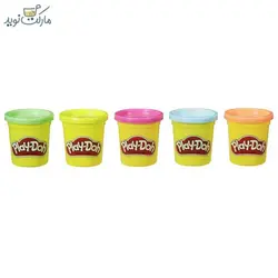 ست ۵ تایی نئونی خمیر بازی Play Doh مدل سیاره‌ها