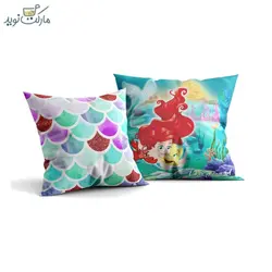 کوسن دو تایی طرح پری دریایی