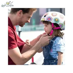 کلاه ایمنی Micro مدل نقاشی خال‌خالی سایز M